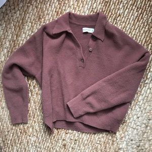 Abercrombie & Fitch super soft polo sweater